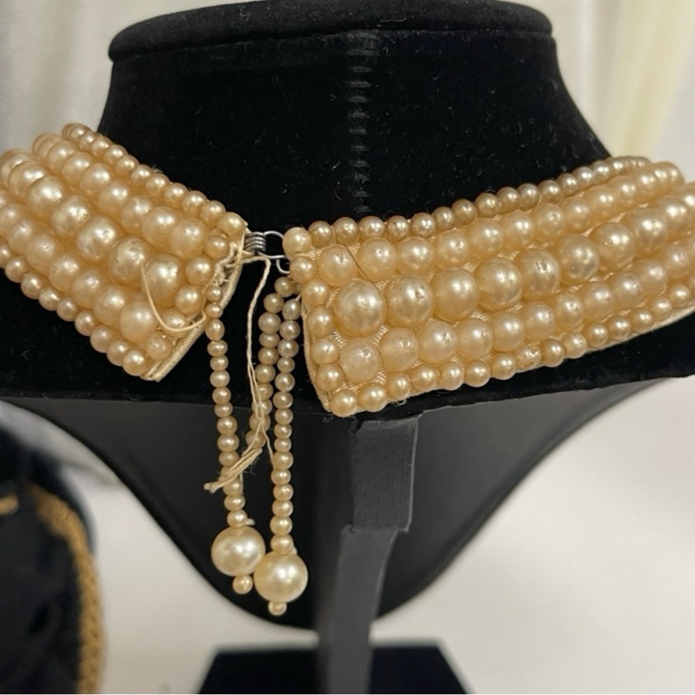 Source Unknown Cream Pearl Choker Necklace - Picture 3 of 3
